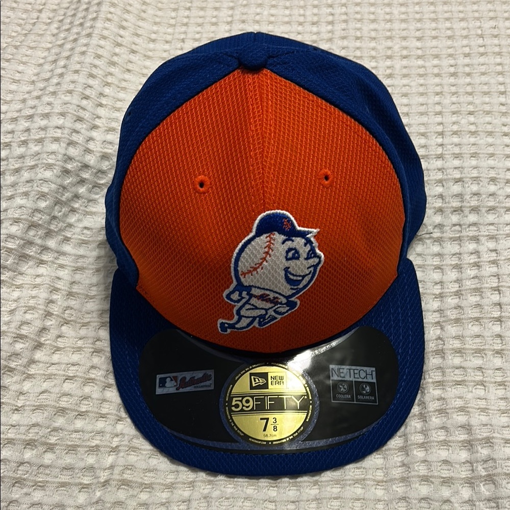 Mets- Baseball Hat Orange and Blue Baseball Cap